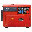 MATRIX Diesel Stromerzeuger Stromgenerator Notstromaggregat PG 6000-D-Silent 2x230V | 1x400V | 1x12V | AVR | E-Start | 7,5PS | 5000W