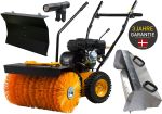TEXAS Kehrmaschine Benzin Laubsammler Schneeschieber Handy Sweep 650TGE SET 3in1
