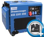 GÜDE Notstromaggregat Stromerzeuger Stromgenerator Diesel Generator GSE 5501 DSG *** inklusive Batterie 30Ah ***