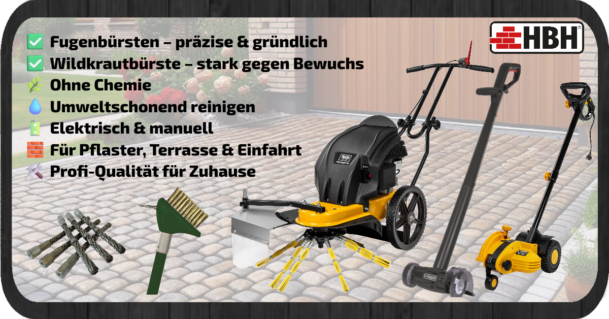 Fugenbürste und Wildkrautbürste