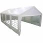 Preview: SIENA GARDEN Event Pavillon 6x12m Zelt Stahlgestell Festzelt Weiß 2,0 m Hoch 
