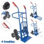 Preview: TRESTLES Profi Sackkarre klappbar Treppensteiger Transportkarre 200kg S20 blau  ***inkl. zweiter großer klappbarer Plattform***