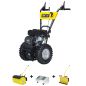 Preview: TEXAS Kehrmaschine Benzin 80 cm Schneeschieber Laubsammler Combi 800TG Set 4in1