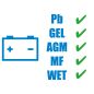 Preview: GÜDE Automatik Batterielader GAB 12V-15A-BOOST Batterieladegerät bis 400 Ah 12 V 