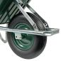 Preview: Matrix Schubkarre 100l 250kg Vollgummirad Kunststoff grün Rahmen verzinkt *2.WAHL 