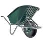Preview: Matrix Schubkarre 100l 250kg Vollgummirad Kunststoff grün Rahmen verzinkt *2.WAHL 