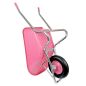 Preview: Matrix Schubkarre 100l 250kg Luftrad Kunststoffwanne Pink verzinkt *2.WAHL* 