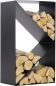 Preview: MAGNUS Brennholzregal "R143" Schwarz Kaminregal Holzregal Ofenregal 