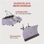 Preview: Scheppach Kehrmaschine Benzin 100cm Laubsammler Schneeschieber 3in1 SET SC2200PE Radantrieb|Stollenreifen|E-Start|4 Gänge|4,9PS