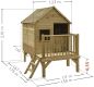 Preview: SOULET Spielhaus Winny Gartenhütte Holzhaus Kinderspielhaus Outdoor für 3Kinder 