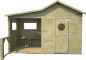Preview: SOULET Spielhaus Hacienda mit Anbau Gartenhütte Holzhaus Outdoor Kinderspielhaus 