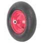Preview: Matrix Marken Schubkarre groß Schubkarren 100l 250kg Luftrad Bauschubkarre rot 