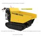 Preview: GÜDE Raupendumper GRD 500/R Minidumper 230L 500 kg 5,6 PS Benzin Zahnradgetriebe 