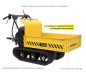 Preview: GÜDE Raupendumper GRD 300.1/R Minidumper 110 Liter 300 kg 5,6 PS Benzin 