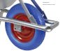 Preview: BPA Schubkarrenrad PU-Rad 3.50-8 | Pannensicher | Kugellager | Stahlfelge Blau 
