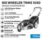 Preview: GÜDE Premium Rasenmäher Trike Benzin mit Antrieb Big Wheeler Trike 515D 4in1 4-Takt | 196cm³ | 5,03PS | 51cm | 1800m² | Mulchkeil