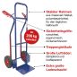 Preview: HBH® Sackkarre 200kg Luftreifen TK200LU04, hoher Rahmen, blau, Transportkarre  
