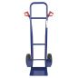 Preview: HBH® Sackkarre 200kg Luftreifen TK200LU04, hoher Rahmen, blau, Transportkarre  