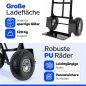 Preview: HBH Profi Schwerlast Sackkarre robuste Transportkarre 320kg pannensicher PU-Rad  