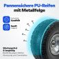 Preview: HBH Profi Schwerlast Sackkarre robuste Transportkarre 320kg pannensicher PU-Rad  