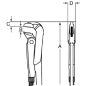 Preview: BAHCO Rohrzange Wasserpumpenzange Zange Schwedisches Modell 560mm grün ***NEU***