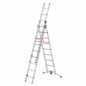 Preview: HAILO 9309-507 Kombileiter 2x9+1x8 Spr. Aluminium 