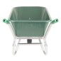 Preview: BPA Schubkarre Bauschubkarre Gartenkarre 100l PU Mulde grün Luftrad Kugellager