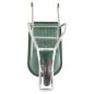 Preview: BPA Schubkarre Bauschubkarre Gartenkarre 100l PU Mulde grün Luftrad Kugellager