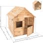 Preview: SOULET Spielhaus Marina Gartenhütte Holzhaus Kinderspielhaus Outdoor für 3Kinder 