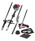 Preview: SCHEPPACH 4in1 Gartenpflegeset Benzin Heckenschere Entaster Trimmer MFH3300-4P