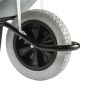 Preview: HAEMMERLIN Schubkarre Bauschubkarre Aktiv Premium 100l verzinkt PU-Rad 150kg **Profi-Bauschubkarre für schwere Arbeiten geeignet**