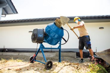 SCHEPPACH SET Mix 160 L Betonmischer Mörtelmischer inkl Siebtrommel Kompostsieb 
