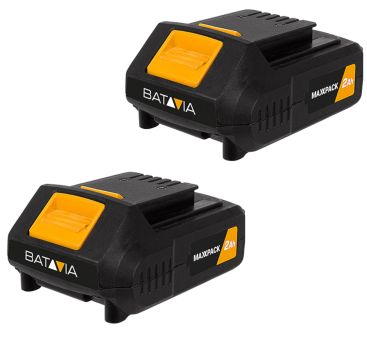 Batavia Profi Akku Heckenschere Heckentrimmer Akku-Stauchschere 2x2Ah Akku+Ladeg