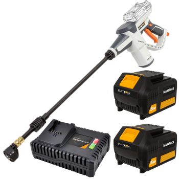 Batavia Hochdruckreiniger Akku Dampfstrahler Druckreiniger 2x5Ah Akku+Schnelll.
