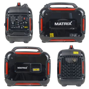 MATRIX Notstromaggregat Inverter Stromerzeuger Benzin leise PG2000i-2 *2.Wahl* 