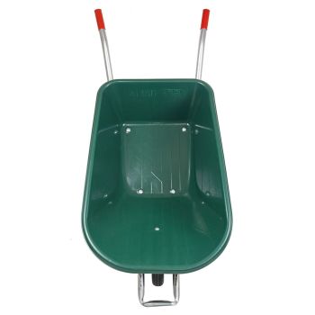 BPA Schubkarre 100l PP Mulde Rahmen verzinkt Vollgummirad Winter geeignet *2.WAHL* 