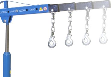 GÜDE 24362 mobiler Werkstattkran mit 2000 kg 2t Tragkraft Hebekran