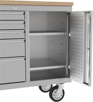 GÜDE Werkstatteinrichtung Werkstattwagen Werkbank Werkzeugschrank GW 5/1 INOX 