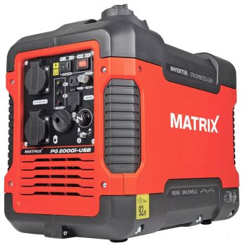 MATRIX Inverter Stromgenerator Benzin Stromerzeuger Notstrom PG2000i USB *Gebraucht* 