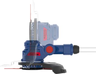 GÜDE Rasentrimmer Akku Motorsense Sense Trimmer RT 18-201-05 inkl Akku Ladegerät 