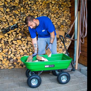 GÜDE Gartenwagen GGW 250 Abfallwagen Laubsammler Bollerwagen 75 Liter bis 250kg