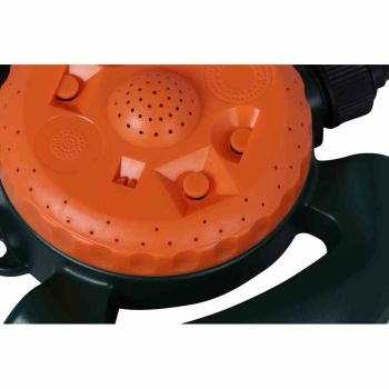 SIENA GARDEN Multiflächen-Regner 800 mit 8 Sprühbildern 80 m² orange/grün