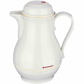 ROTPUNKT Isolierkanne 530 Kunststoff, Rosalin-Glas 0,5 l porzellanweiß  
