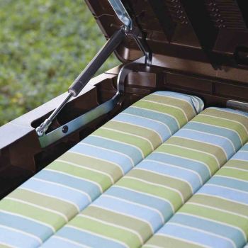 KETER Kissenbox Rattanoptik Sumatra, anthrazit 145x73x64 cm, Kunststoffgeflecht 