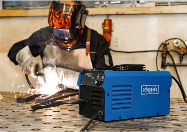 SCHEPPACH WSE3500 Fülldraht Schweißgerät Schweißer 90A 230V 3 Spulen und Schirm 