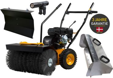 TEXAS Handy Sweep 710TGE Set Kehrmaschine Benzin 70cm Laubsammler Schneeschieber 