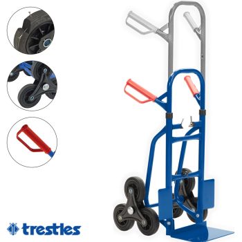 TRESTLES Sackkarre klappbar Transportkarre Treppensteiger 200kg Stapelkarre TRESTLES Sackkarre klappbar Transportkarre Treppensteiger 200kg Stapelkarre