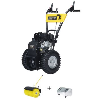 TEXAS Kehrmaschine Benzin Schneekehrmaschine Laubsammler Combi 800B Briggs 3in1