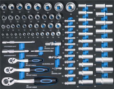 GÜDE GW 7 Werkstattwagen Werkzeugwagen Wagen 7 Schubladen 226-teilig 
