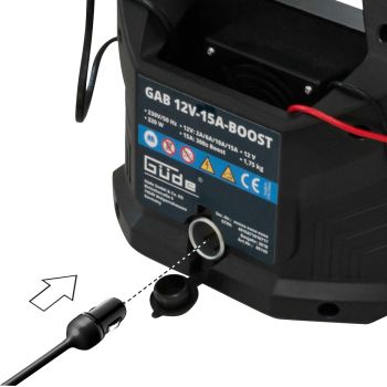 GÜDE Automatik Batterielader GAB 12V-15A-BOOST Batterieladegerät bis 400 Ah 12 V 